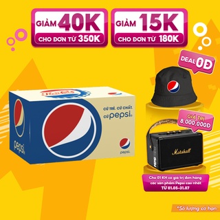 [Mã GRO1APR giảm 20K đơn 150K] Thùng 24 Chai Nước Giải Khát Pepsi (390ml/Chai)