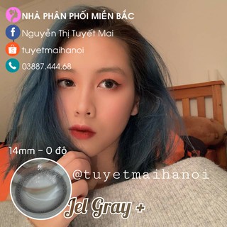 [ Ảnh Thật ] Lens Cận Màu Xám Tro Không Giãn Jel Gray 14mm - Kính Áp Tròng Hàn Quốc Vassen Sexy Me
