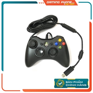 Tay cầm chơi game fifa online 4 xbox 360 full box rung mạnh có dây, skill xoay 360 all game pc, laptop