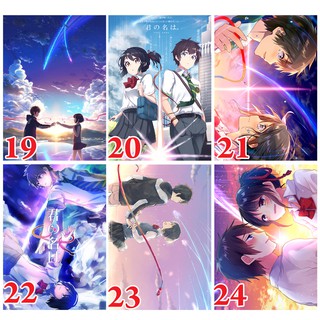 Poster / Tranh dán tường anime manga Your Name(Nhiều mẫu)