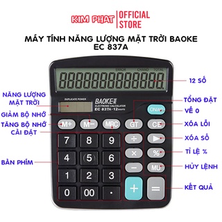 Máy tính văn phòng Năng Lượng Mặt Trời Baoke EC837A màn hình rộng