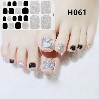 Bộ 22 Miếng Dán Móng Chân Sticker Nails H001-H100