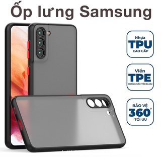 Ốp lưng samsung S21 Ultra S20+ S21Fe S20 S20+ S10 S10+ S9+ S8+ Note 8 Note 9 Note 10+ Note 20 S20Fe Đen Nhám [Basic]