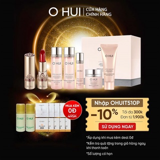 [Mã VISAPREMIUM giảm 150K]Combo Son lì dưỡng ẩm ngăn lão hóa OHUI MM The First Geniture Lipstick