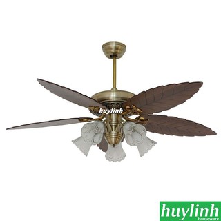 [Mã 44ELSALE1 giảm 5% đơn 3TR] Quạt trần cánh gỗ đèn chùm Kim Thuận Phong KTP M886 - 5 cánh
