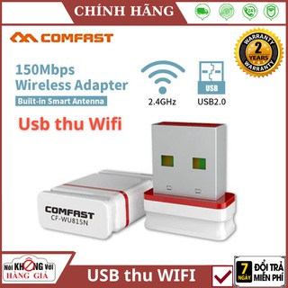Usb thu Wifi cho PC COMFAST CF-WU815N không cần cài đặt driver - Hàng Chính Hãng