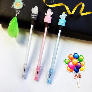 bút xương rồng pastel có chậu D272 bút cute bút dễ thương bút mực viết gel