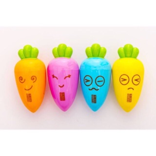 Gọt bút chì hình cà rốt cuke nhiều màu. (1 hộp = 56 cái gọt).
