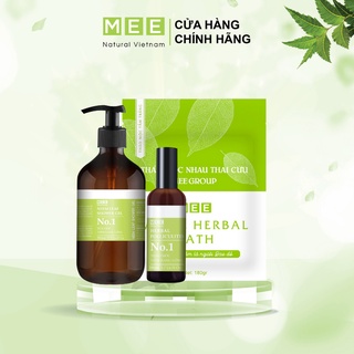 Viêm nang lông, viêm lỗ chân lông MEE NATURAL - 01 Sữa tắm + 01 tắm trắng + 01 xịt viêm nang lông 100ml