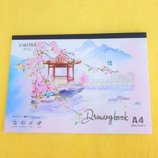 Vở vẽ A4 Sakura dán gáy nhiều mẫu