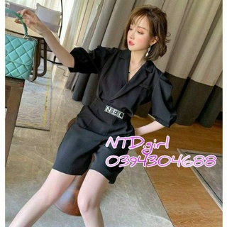 Hàng nhập - Jumpsuit ngắn cổ vest, bộ jum vest xinh xắn