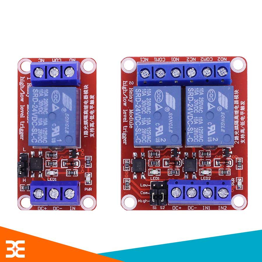 Module Relay 24VDC 1/2 Kênh High/Low