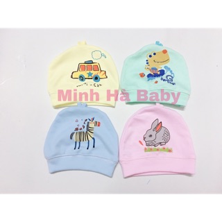 Sét 2 mũ nỉ cotton cho bé sơ sinh (sỉ,lẻ)