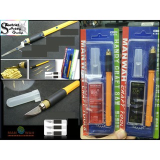 Dụng cụ Dao blade mini / Cưa tay mini Cán đa năng cho mô hình tool hobby MANWAH