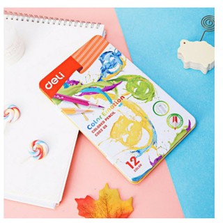 ⏩ Bút chì màu cao cấp 36 - 24 - 12 màu DELI - hộp sắt | EC00205 - EC00225 - EC00235