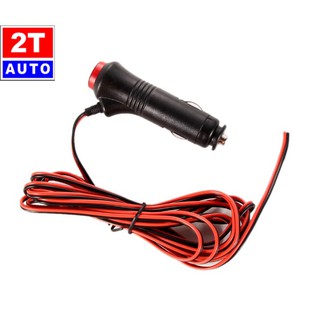 Bộ TẨU cắm lấy điện 12V - 24V từ ổ châm thuốc trên xe hơi ô tô- có công tắc:   SKU:319