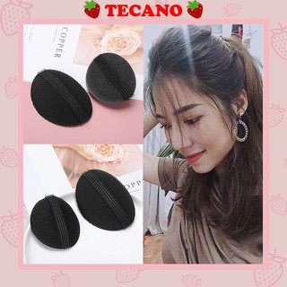 Set 2 Kẹp phồng tóc mái hình tròn Tecano kẹp phồng chân tóc gai dính cố định KT24