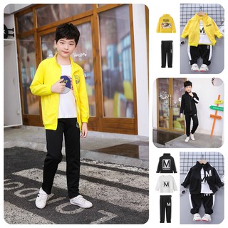 [XẢ KHO] BS66⚡Size110-160 (12-40kg)⚡Đồ Bộ thun 3 chi tiết cho bé trai.⚡THỜI TRANG TRẺ EM