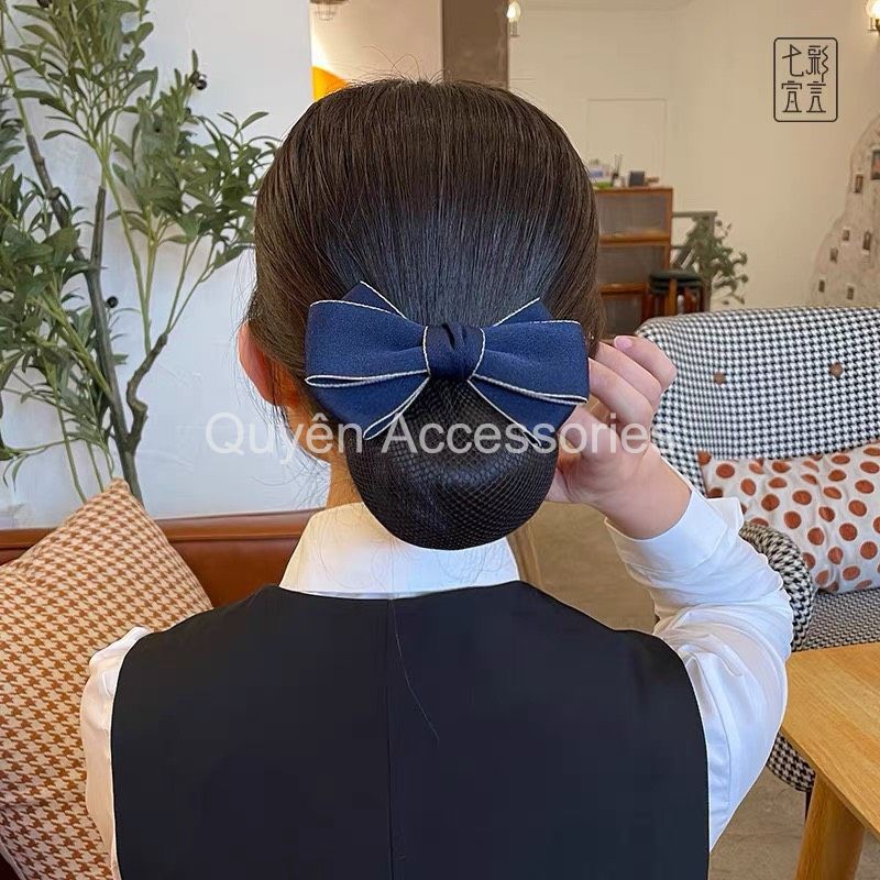 Kẹp tóc nơ gấm