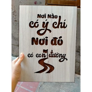 Tranh Treo Tường Bằng Gỗ Decor Văn Phòng, Công Ty, Quán Cafe, Nhà Ở... Tạo Động Lực Làm Việc