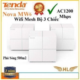 Bộ Phát Wifi Mesh Siêu Mạnh Chuẩn AC1200 Tenda MW6 Hàng Chính Hãng