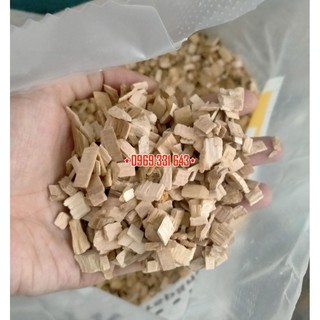 1kg Vụn gỗ sồi xông khói cho xúc xích, giò heo, jambon, món ăn kiểu Âu (hàng Đức)