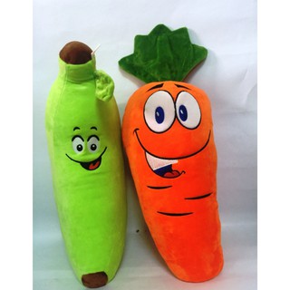 COMBO GỐI ÔM CHUỐI 50CM CÀ RỐT 65CM