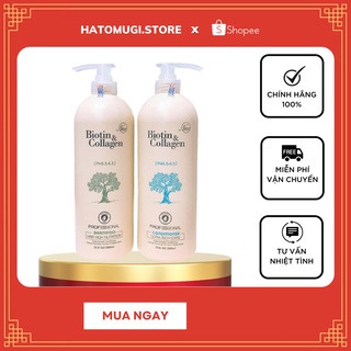 Dầu gội xả biotin [Siêu mềm mượt 100%-Hàng Auth] Dầu gội xả biotin collagen new siêu mềm mượt cho tóc khô