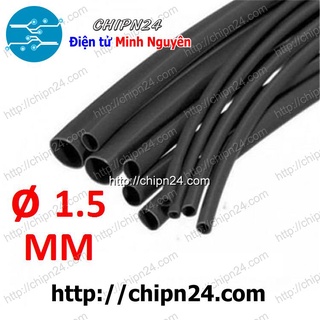 [5 MÉT] Dây co nhiệt 1.5mm ĐEN (D1.5-HST)