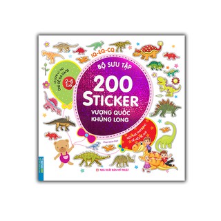 Sách - Bộ sưu tập 200 sicker - Vương quốc khủng long