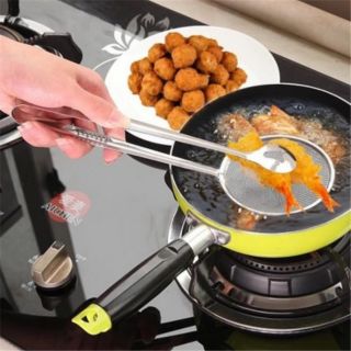 Muỗng kẹp có lưới ray chiên đồ ăn tiện lợi