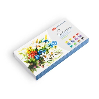 Set 12 màu nước Nga Sonnet dạng pan - Plein air/Botanica