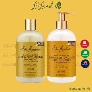 Bill US - Dầu gội xả Shea moisture SheaMoisture Raw Shea Butter Moisture Retention Shampoo