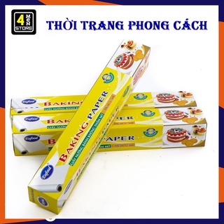 Giấy Nướng Bánh Không Thấm Dầu Mỡ / Giấy Nến Eufood 30cm x 5m Hộp Vàng