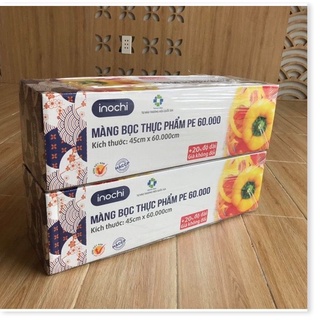 Màng bọc thực phẩm Inochi- size lớn 45x60CM nguyên liệu PE an  toàn cho sức khỏe người sử dụng, khôn