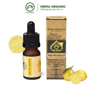 Tinh dầu Chanh hữu cơ UMIHOME nguyên chất 10ml - Dùng xông hương, giảm căng thẳng mệt mỏi