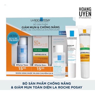 Bộ sản phẩm giảm mụn và chống nắng La Roche Posay