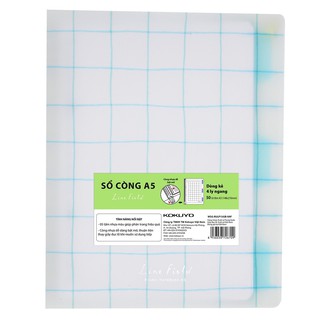 Sổ Binder còng nhựa dòng kẻ 4 ly ngang Campus Line Filed khổ A5 - 50 tờ đơn