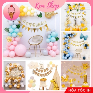 Set Trang Trí Sinh Nhật Happy Birthday Handmade Siêu Đẹp Cho Bé Trai Bé Gái Người Lớn - K128