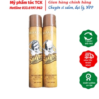 [HÀNG CHÍNH HÃNG] GÔM XỊT TÓC TẠO KIỂU BARBER SUAVECITO 420ML