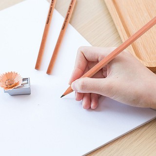 Hộp 50 Bút Chì Gỗ 2B Thân Lục Giác Ngòi Nhỏ Thiết Kế Chống Lăn Chống Rơi Khi Đặt Bút