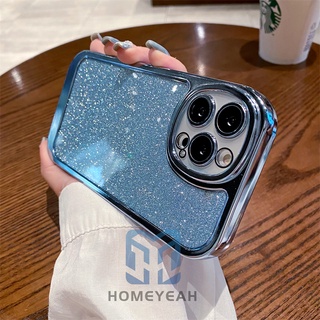 Ốp Điện Thoại Mềm Trong Suốt Mạ Điện Lấp Lánh Cho iPhone 11 12 13 Pro Max