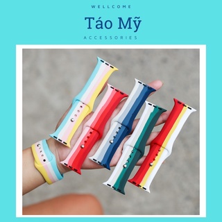 Dây Đồng Hồ APW Chống Bẩn Phối 3 Màu Độc Đáo_Phụ Kiện Táo Mỹ
