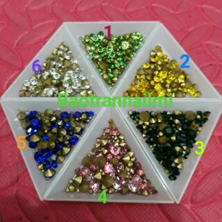 Đá chân nhọn mix size 100v