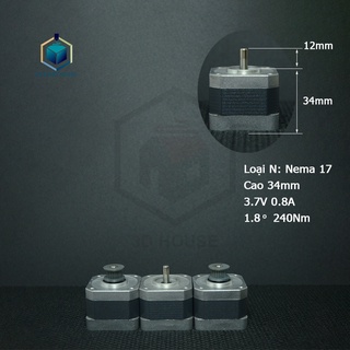 Động Cơ Bước Step 42 Nema 17 42x34 Chính Hãng Nidec Mới Xịn