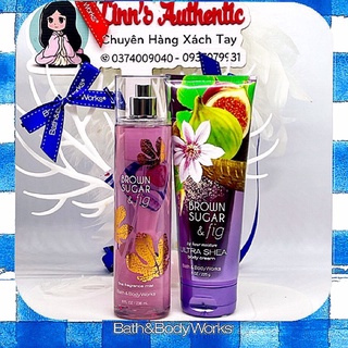 AUTH BBW BODY MIST XỊT THƠM BROWN SUGAR FIG USA