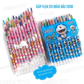 Bút sáp vặn 24 màu dài mã 1336