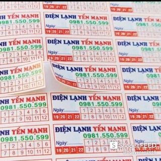 In theo yêu cầu tem vỡ, tem bảo hành, tem bể, tem niêm phong 1 tờ A4