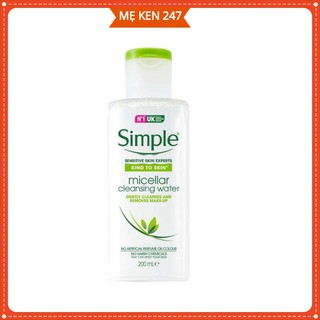 Nước Tẩy TrangFREESHIP tẩy trang Simple Kind To Skin Micellar Cleansing Water 200ml
