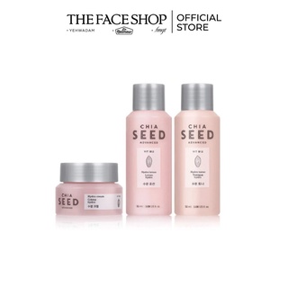 Bộ Sản Phẩm Dưỡng Ẩm TheFaceShop Chia Seed 3pcs+Mặt Nạ Trà Xanh Thefaceshop Real Nature 20G